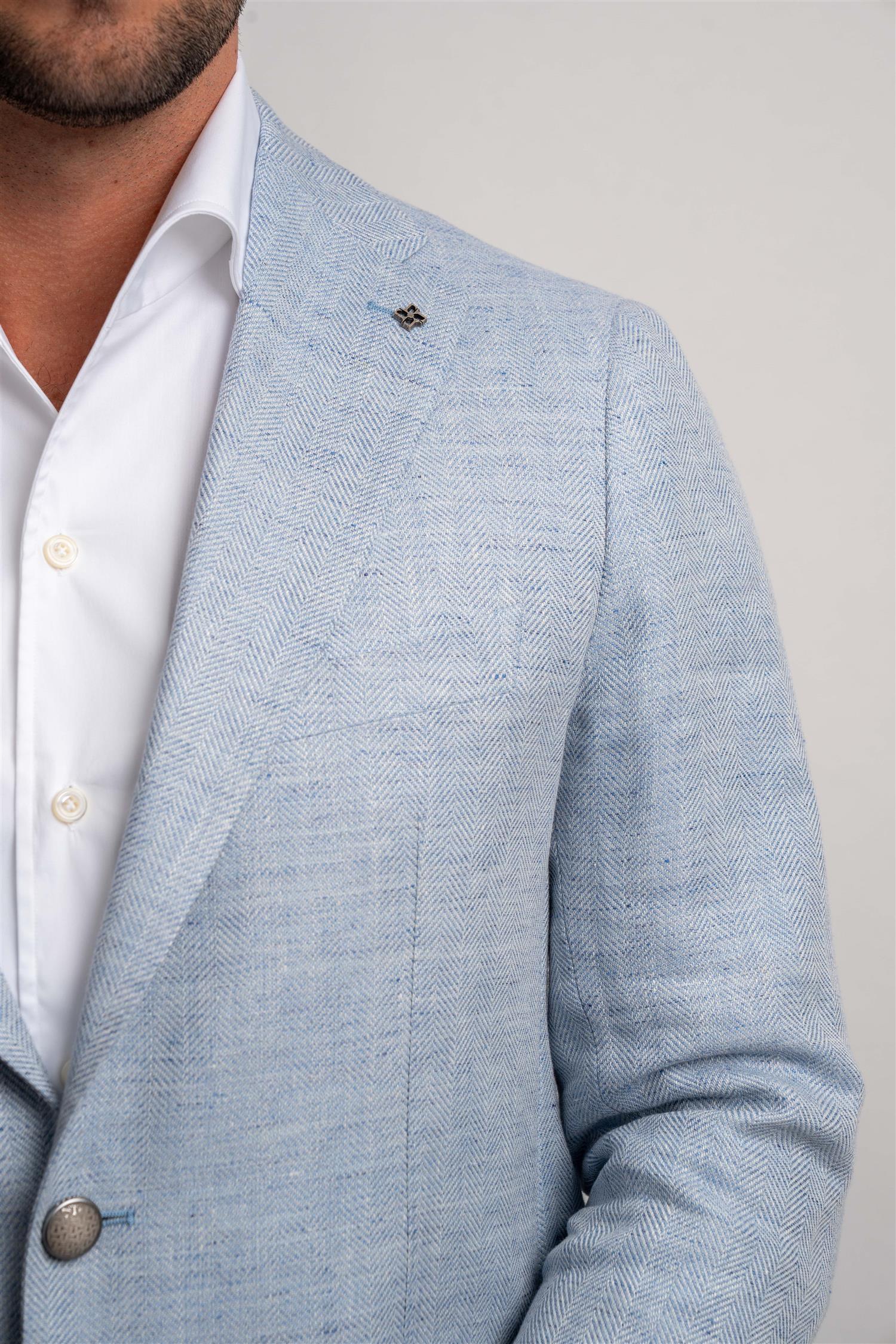 Blazer Linen - Lyseblå