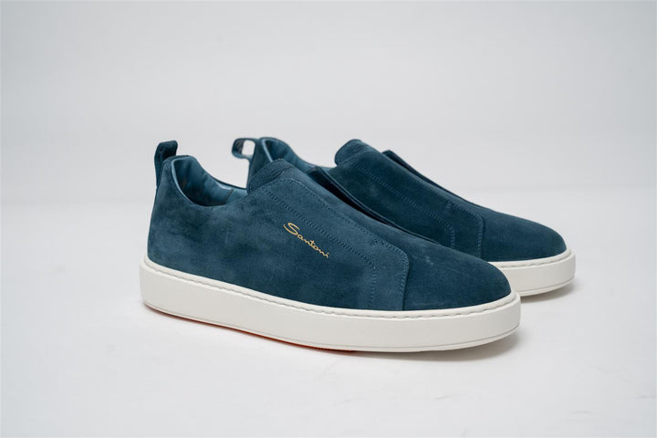 Suede Slip On Sneaker - Blue