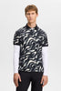 Tour Tech Print Polo - Bunker Fade