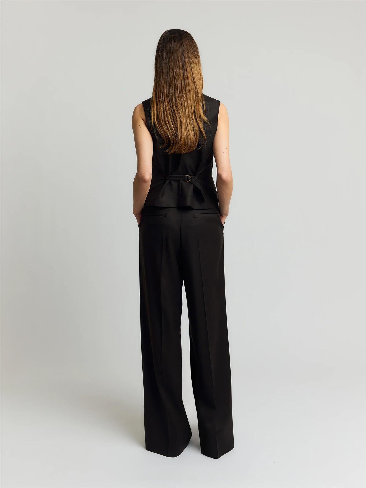Gytta Wool Trousers – Espresso