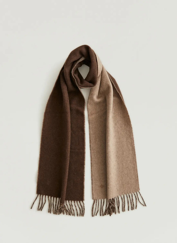 Double Face Scarf - Brown