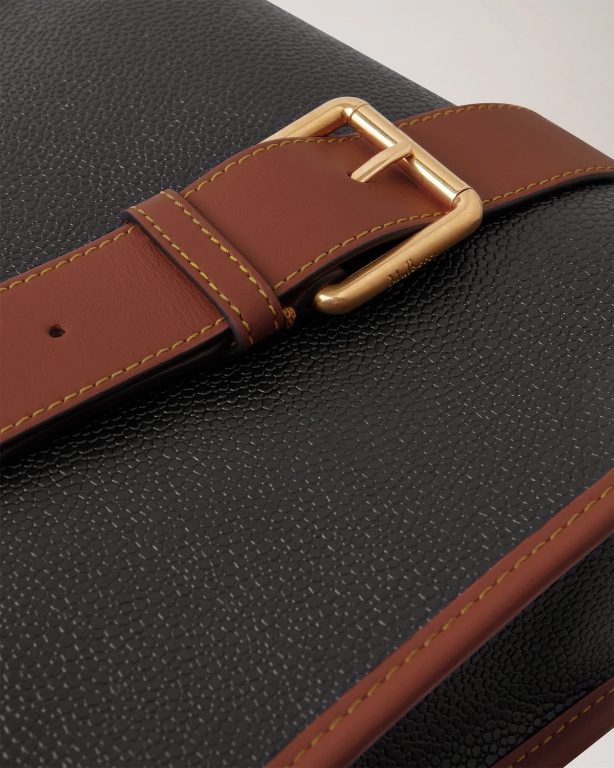 Antony N Eco Scotchgrain Black-Cognac