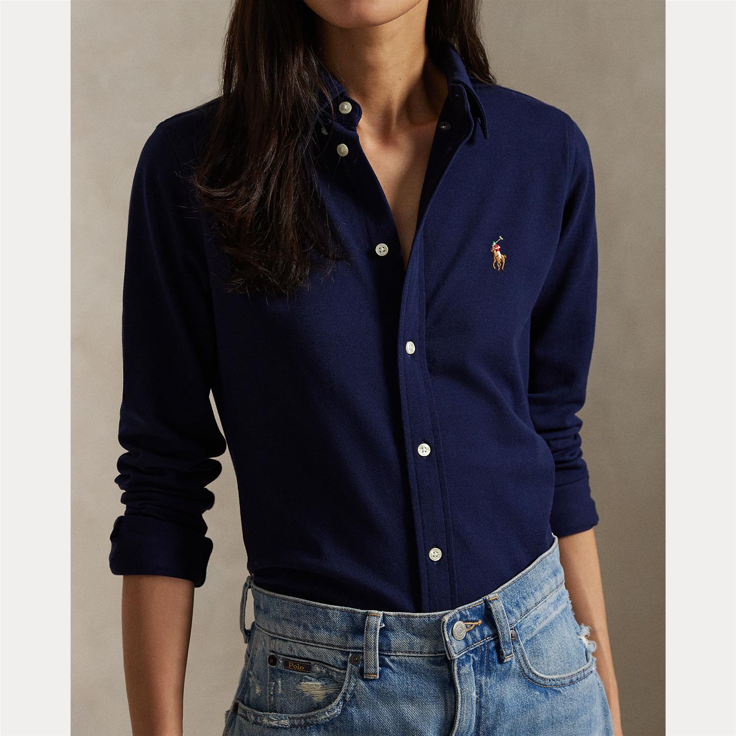 SLIM KNIT OXFORD SHIRT