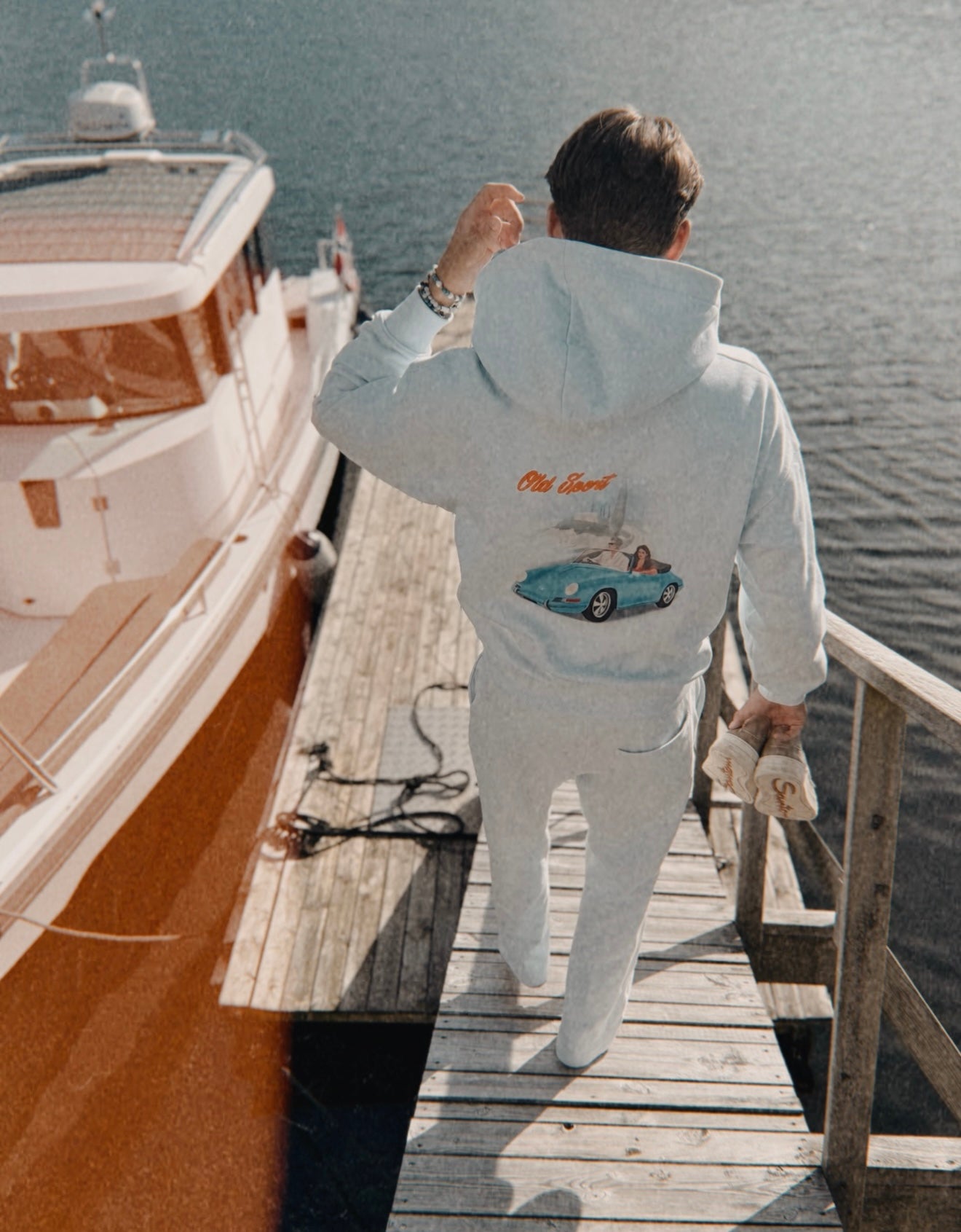 Old Sport Hoodie - Lyseblå