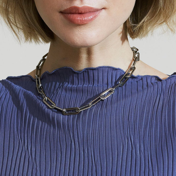 IVY MAXI NECKLACE STEEL