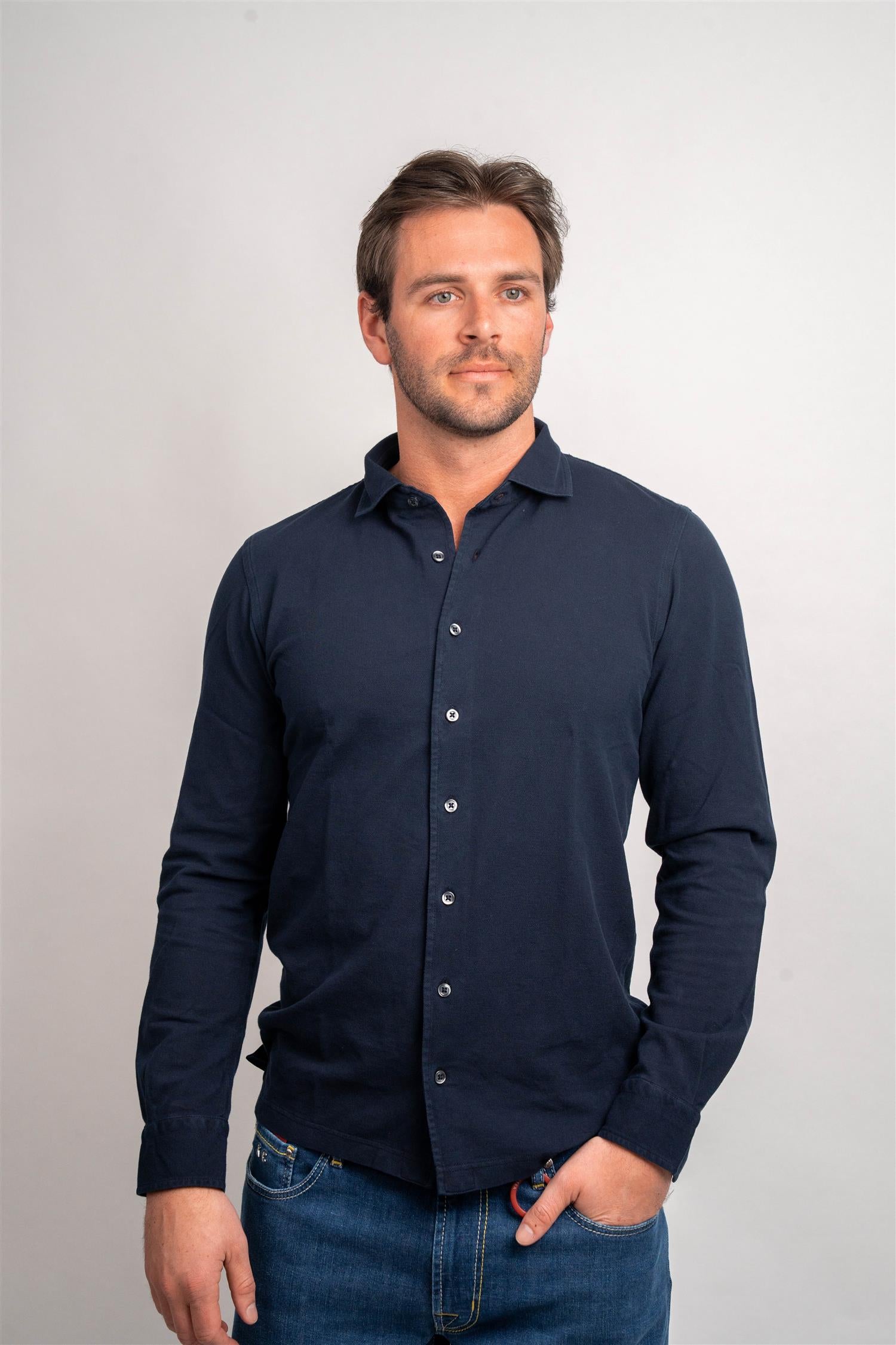 Pique Shirt - Navy