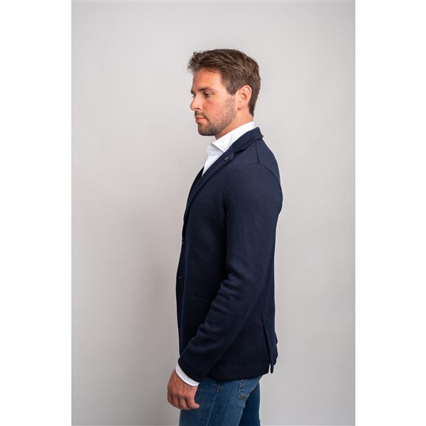 Rain Wool Blazer - Navy