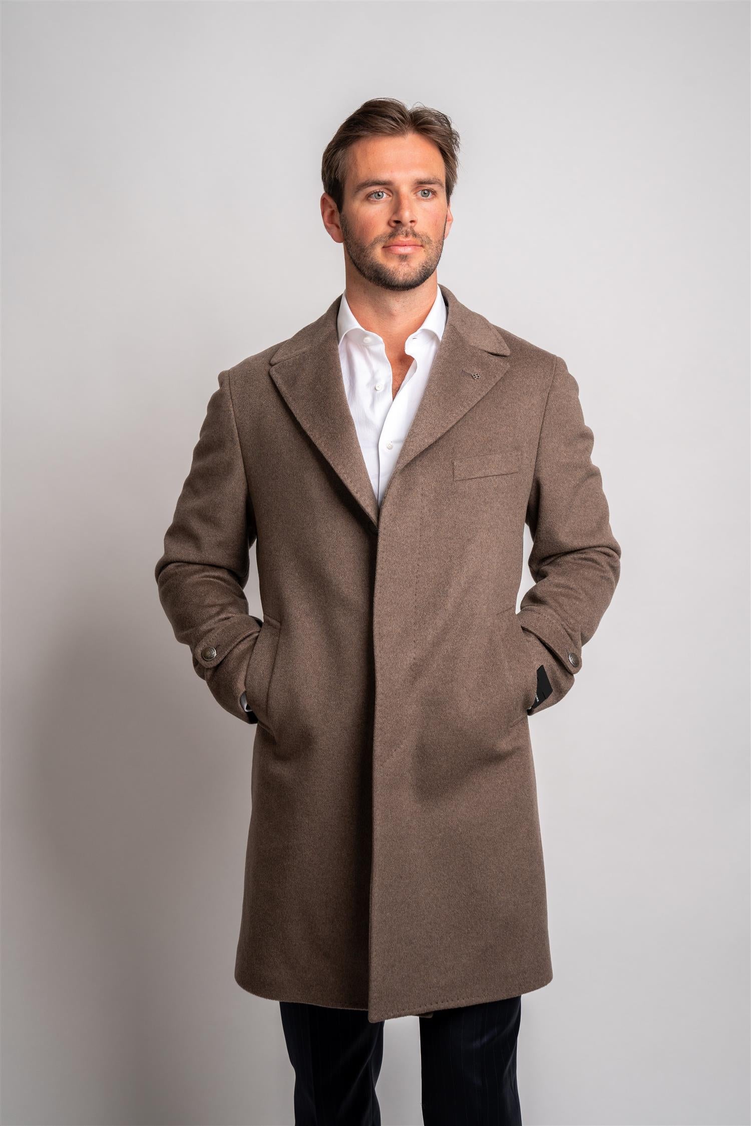 Thomas Coat Cashmere - Brown