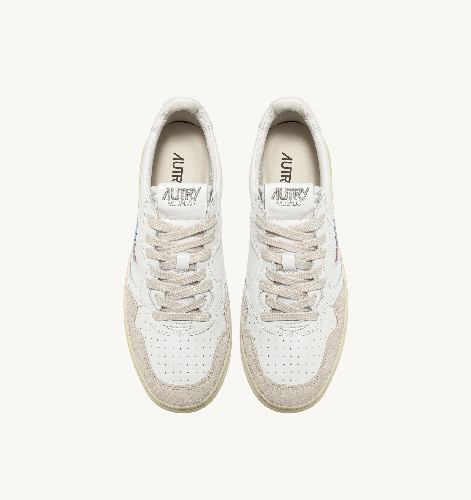 Medalist Low Leat/Suede Hvit/Beige