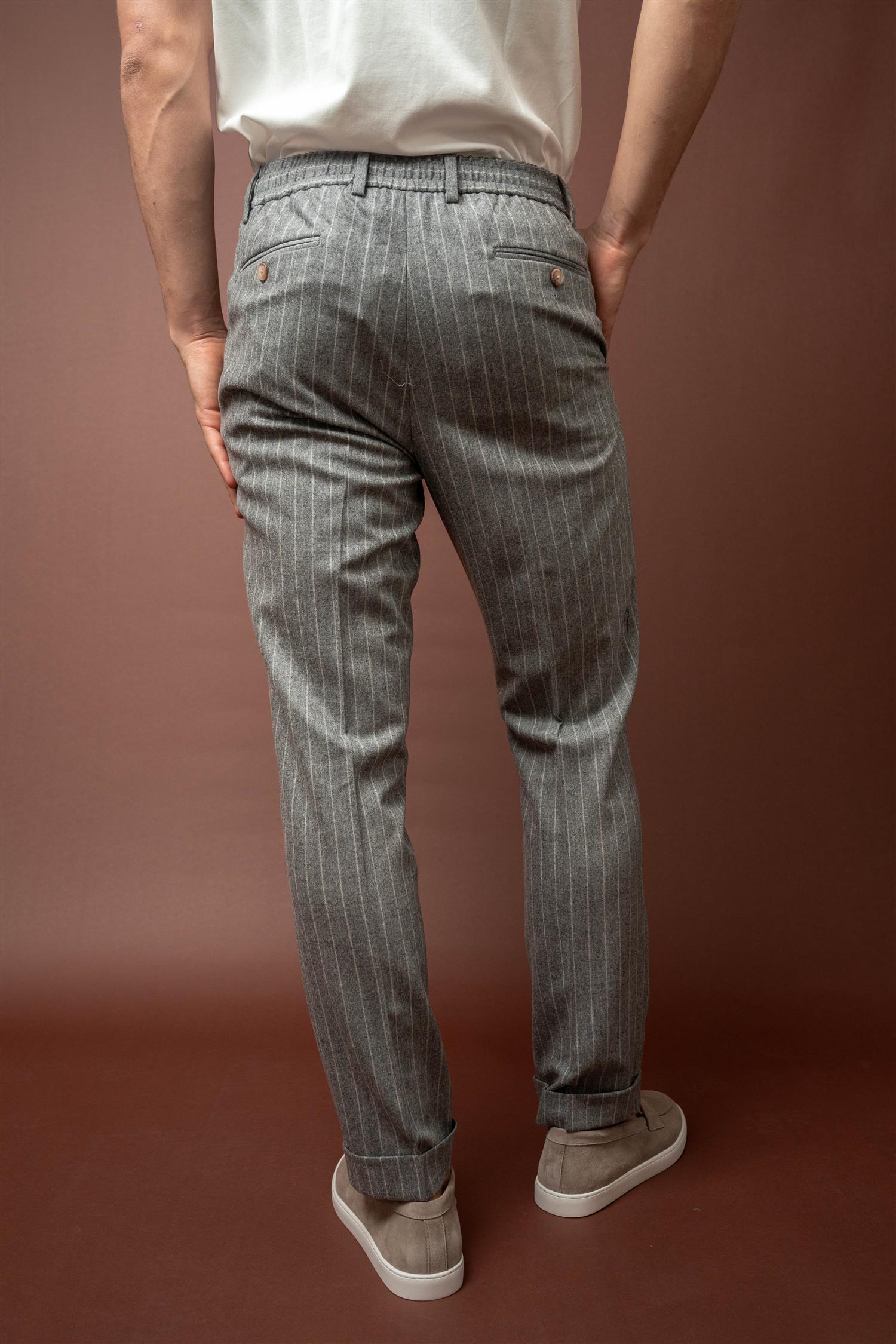 Pintstripe Trouser - Grey