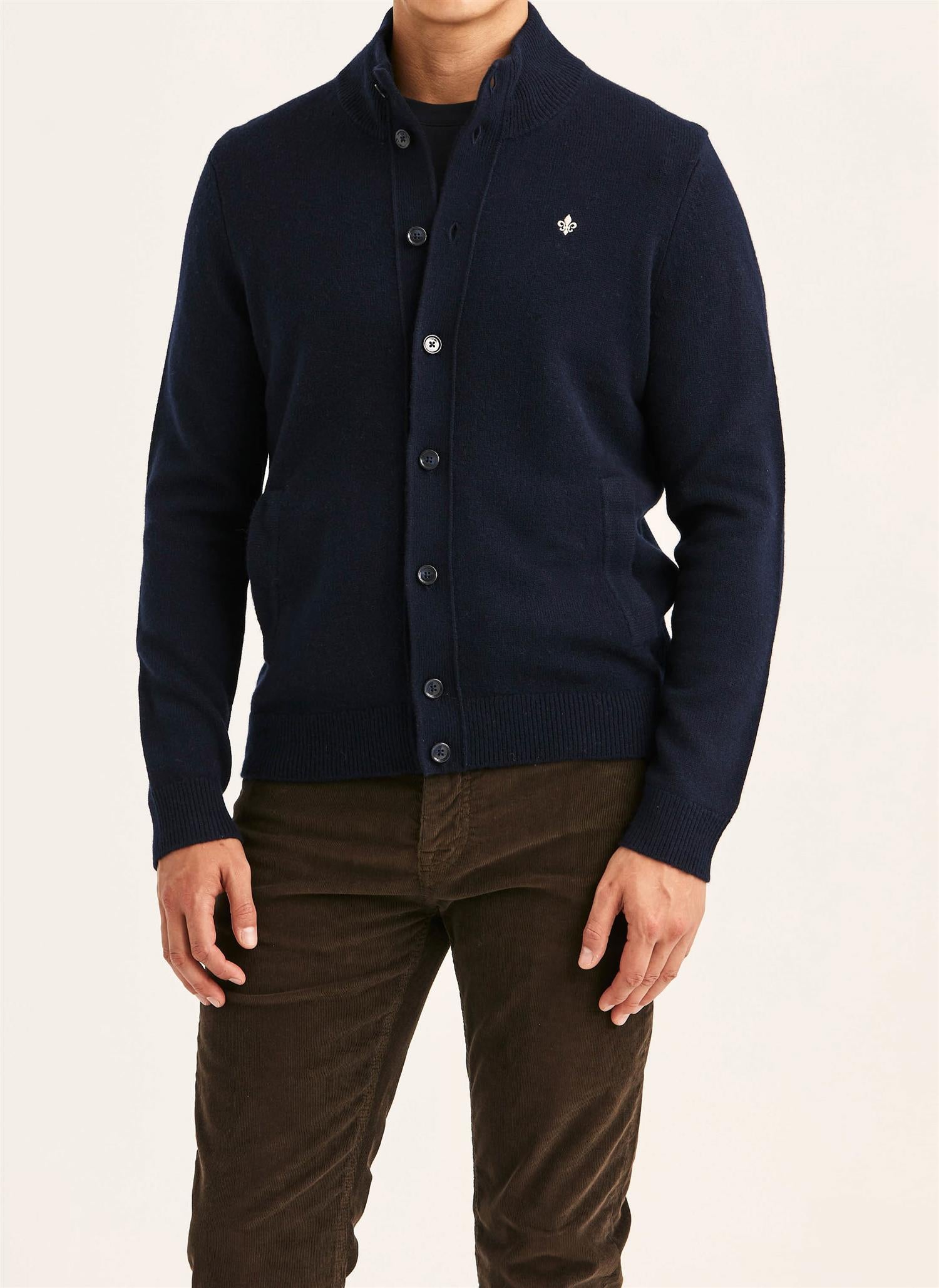 Hertford Button Cardigan - Navy