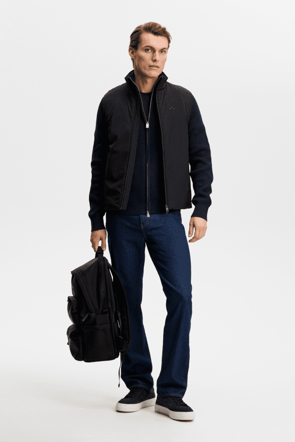 Alexis Full Zip Cardigan - Navy
