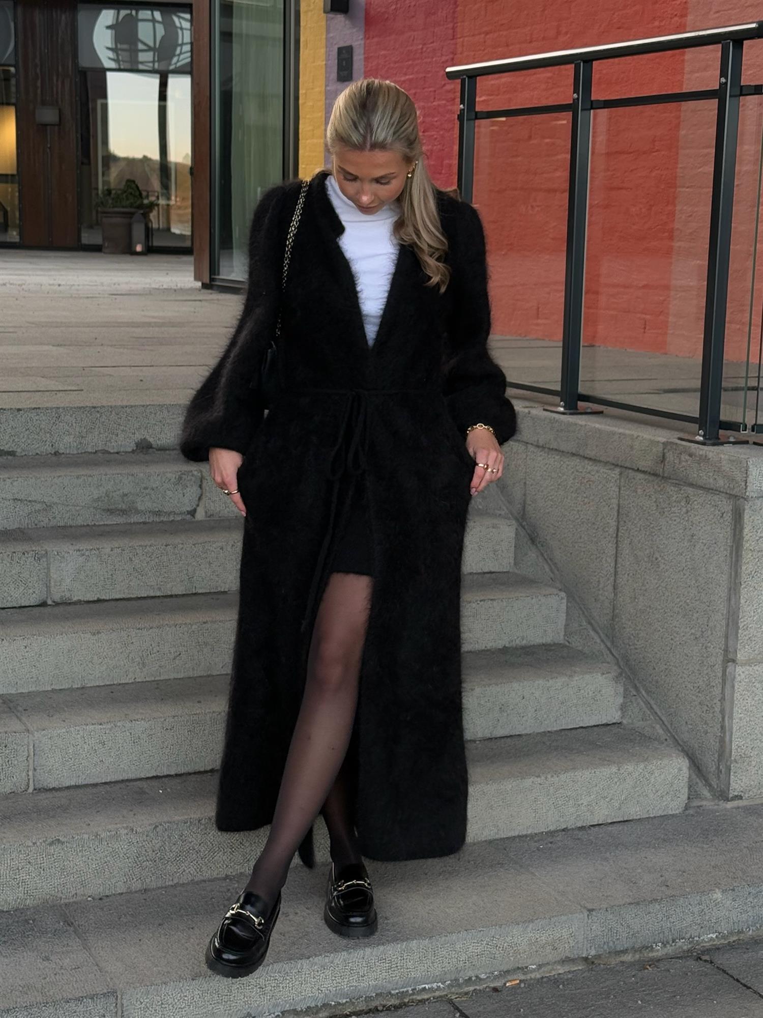 Olivia Chunky Cardigan Black