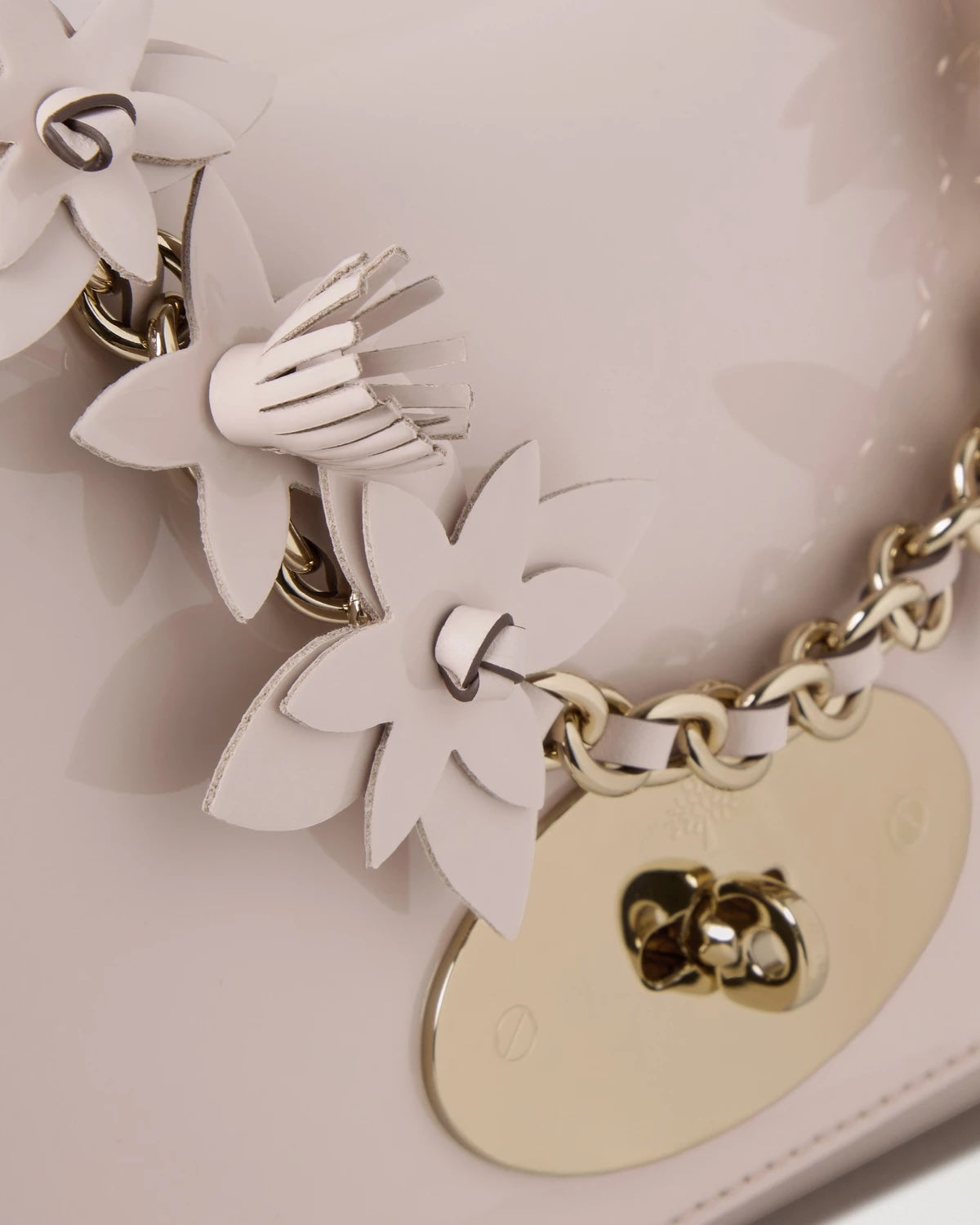 Lily Blossom Pink Soft Patent & Flowers