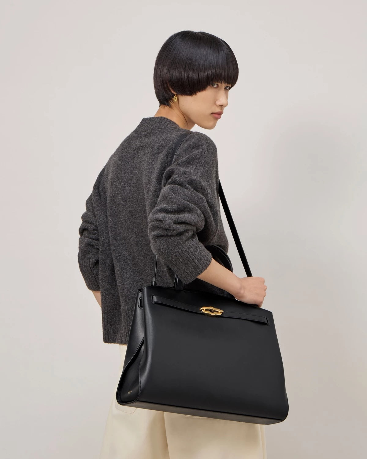 Pimlico Tote Black High Gloss Leather