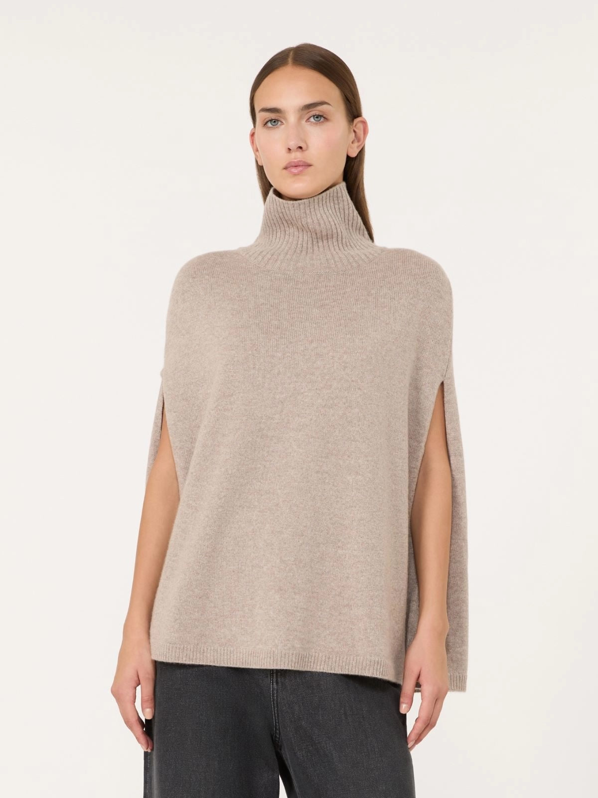Cashmere Poncho - Honey