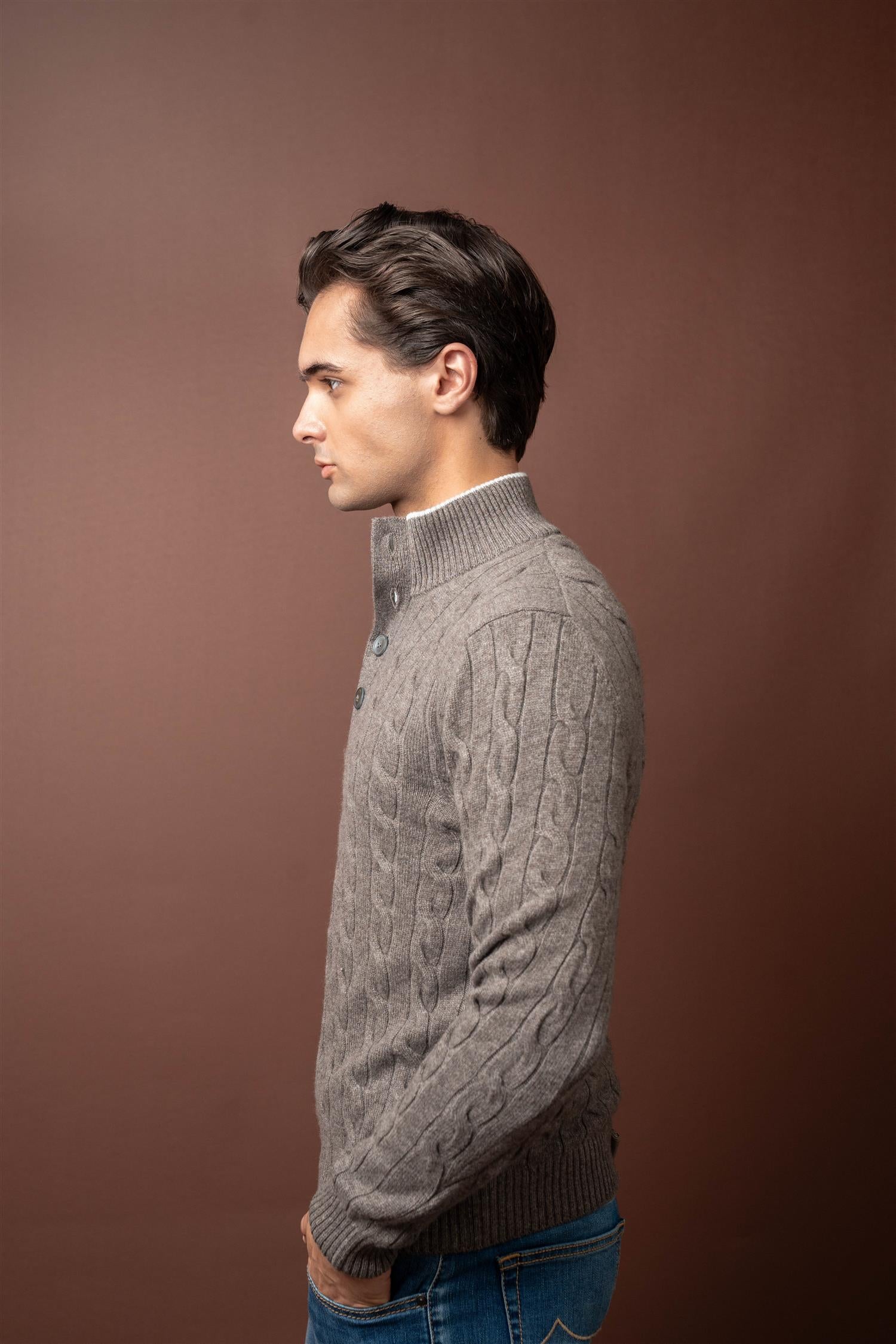 LS Cable Pique - Cashmere - Grey