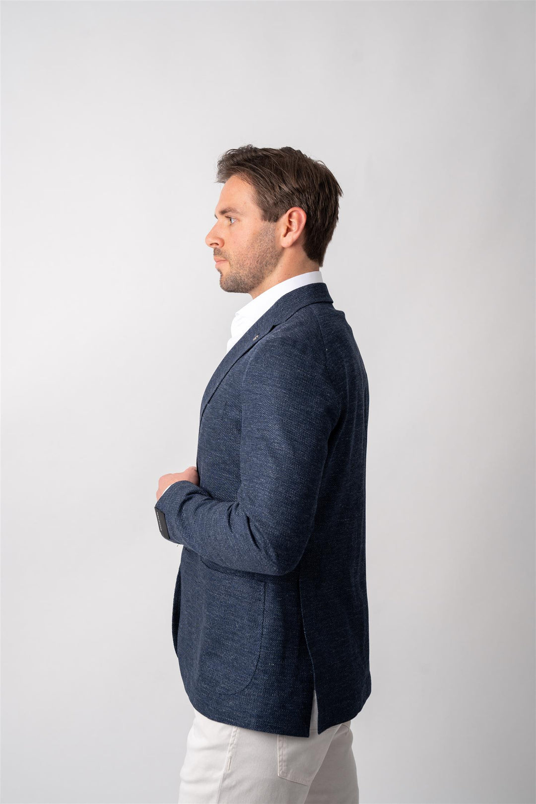 Blazer Linen - Navy Melange