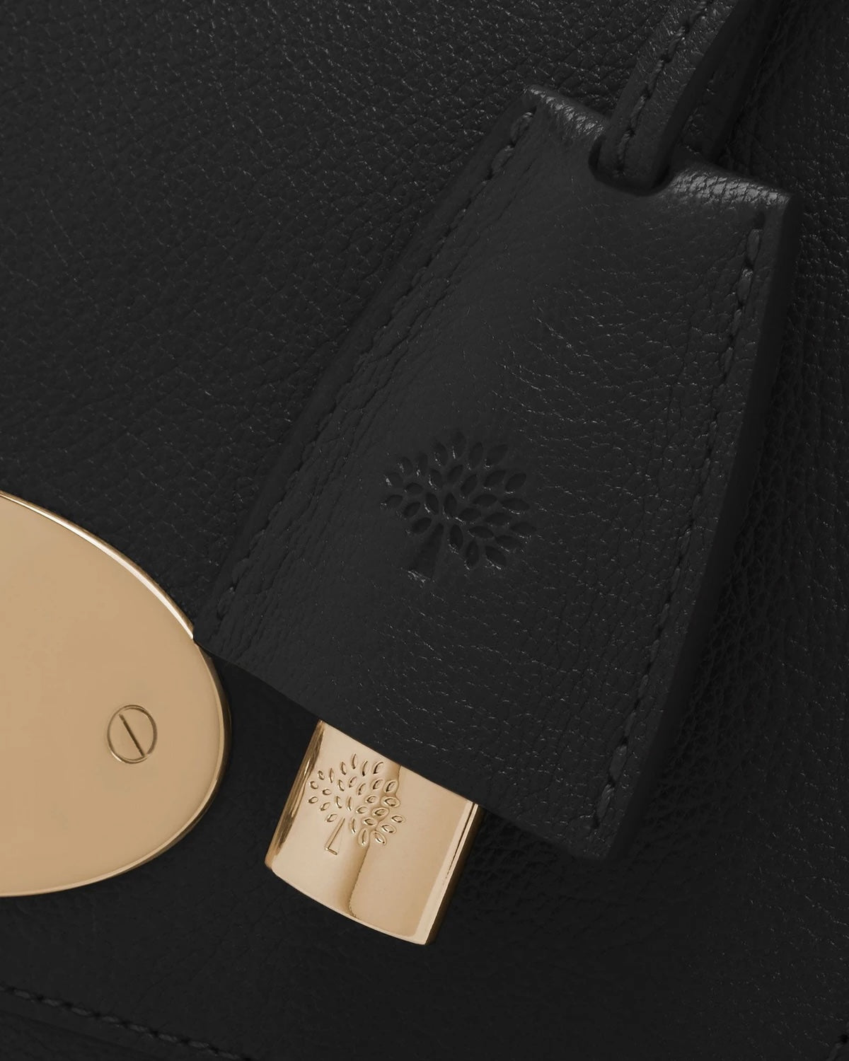 Lily Black Brass Glossy Goat