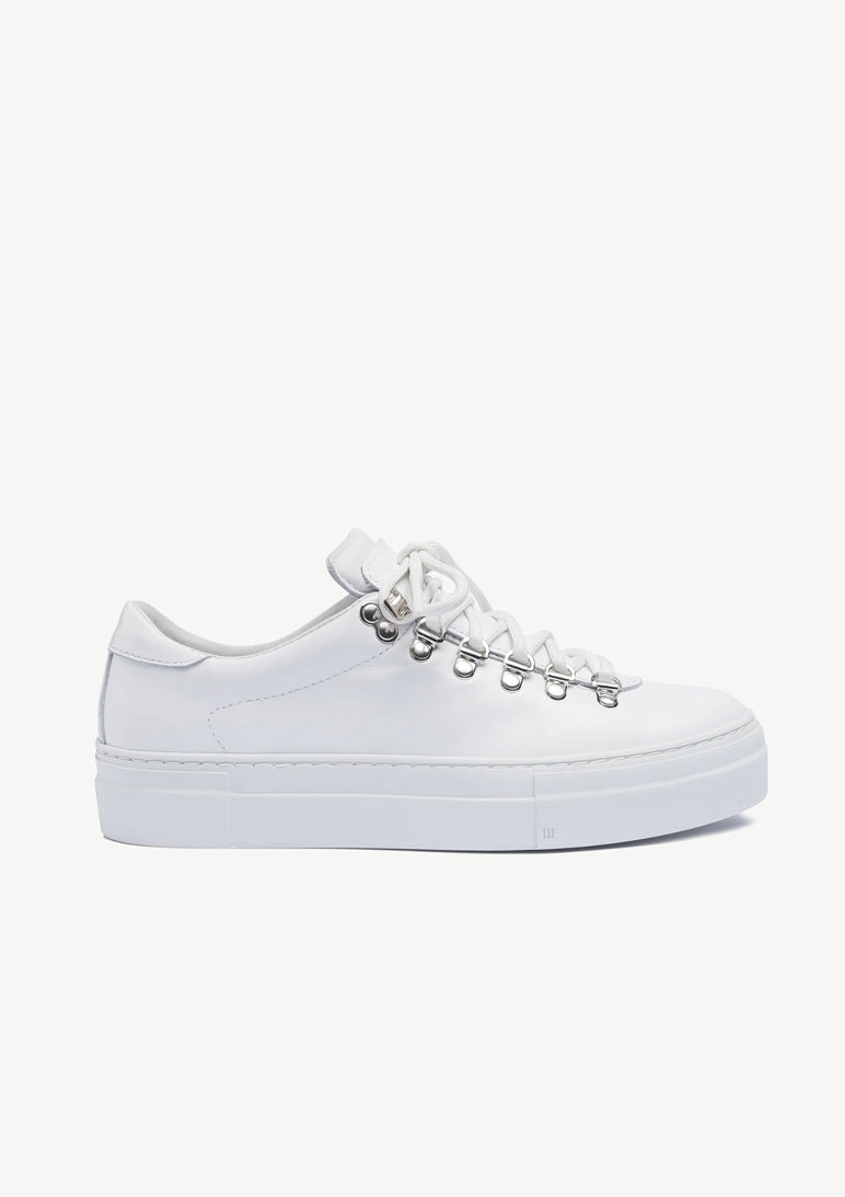 W Marostica Low Platform White nappa