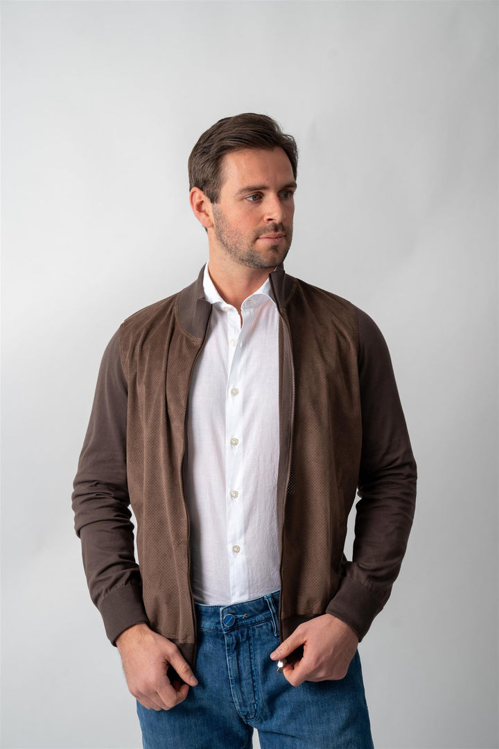 Giubbino Full Zip - Brown