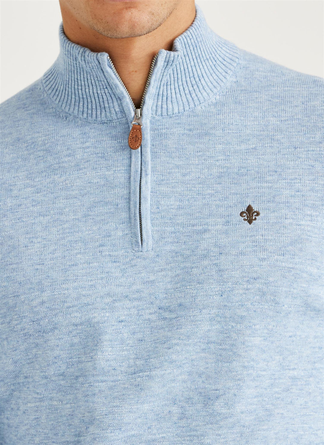 Randall Half Zip - Light Blue