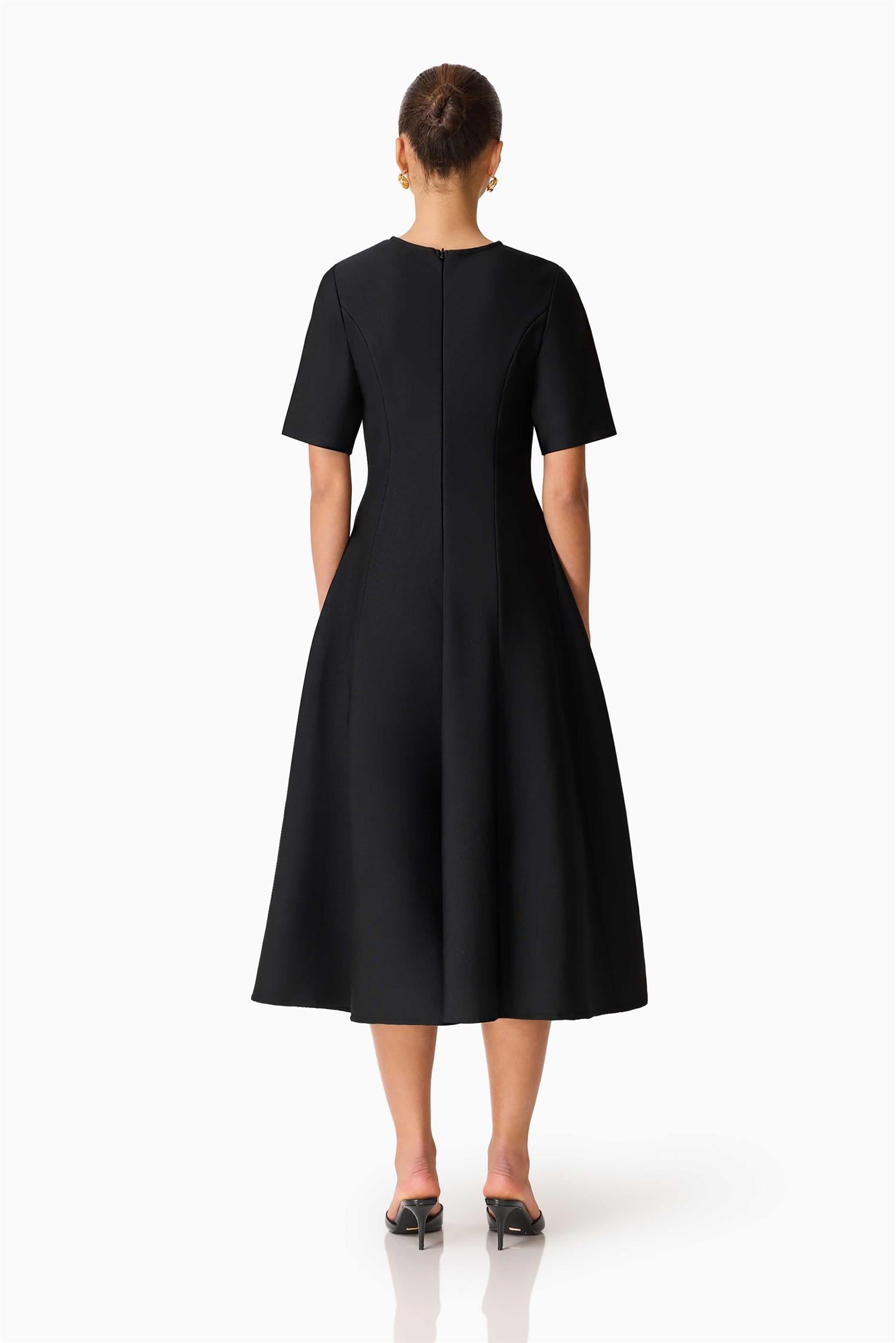 Audrey Midi Dress Black