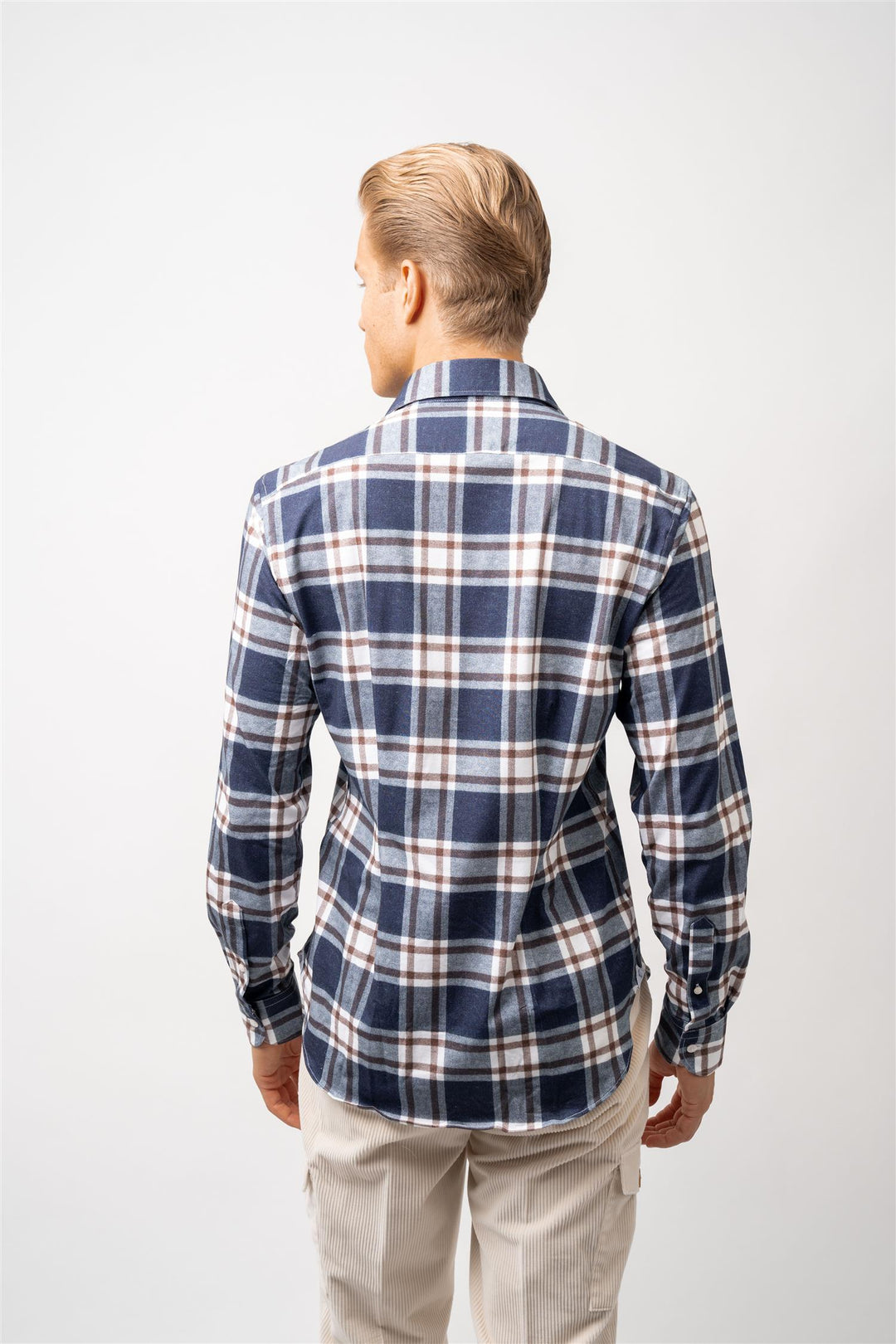 Man Shirt Woven Rutet