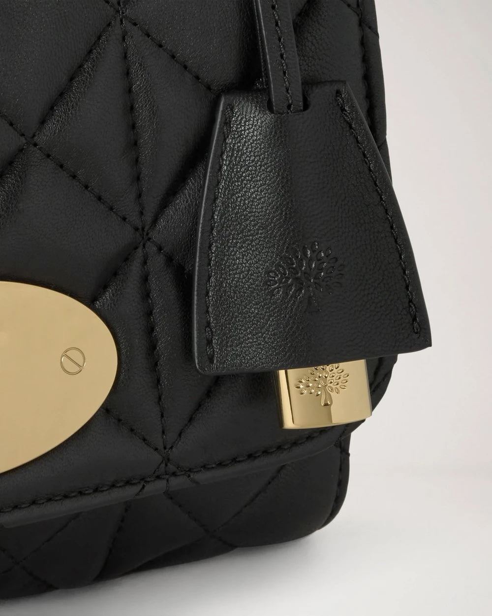 Lily - Black Quilted Vesta Nappa