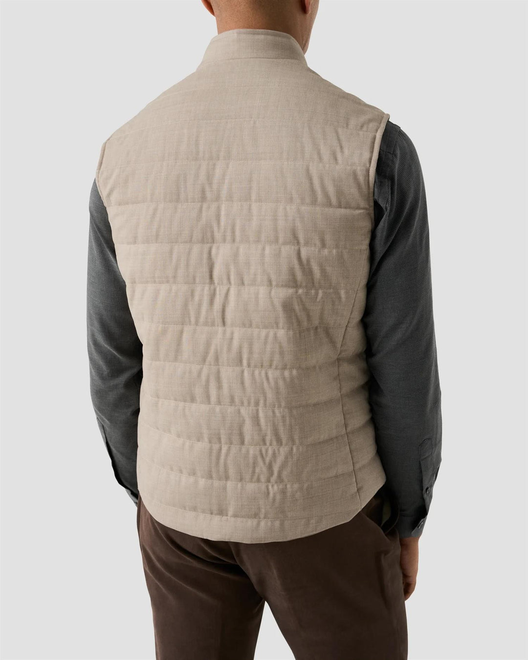 Padded Wool Vest - Sand