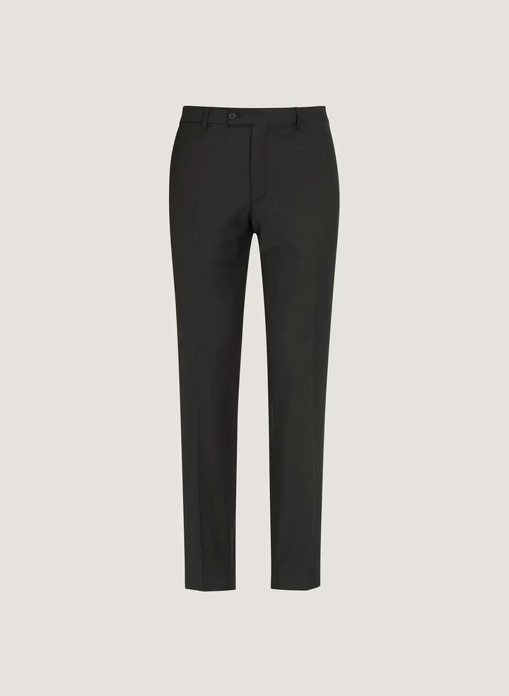 Wool Suit Trouser - Black