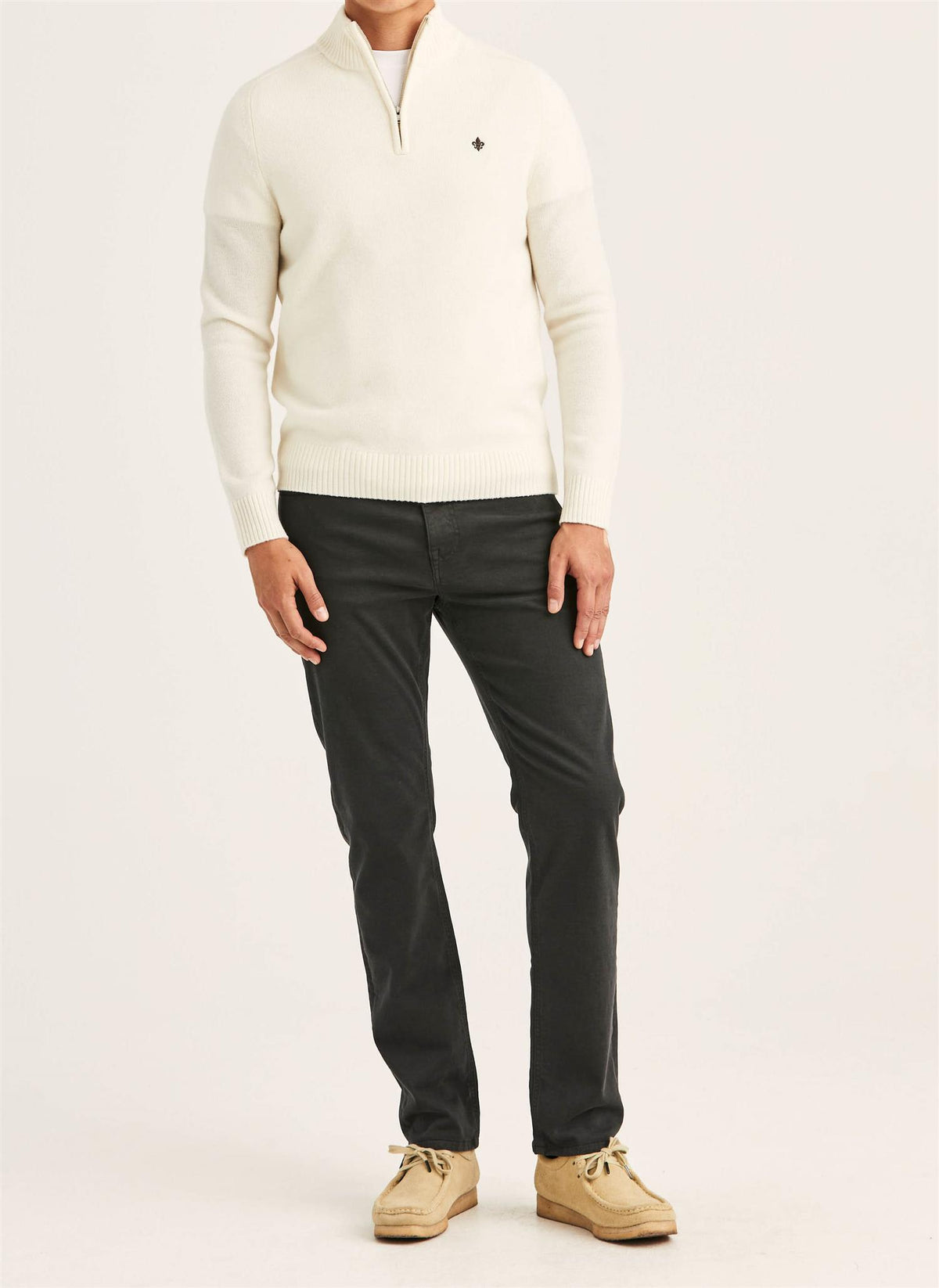 Hertford Half Zip - Off White