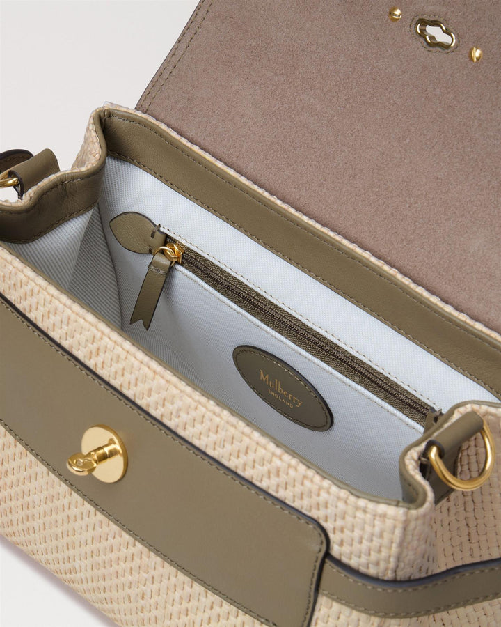 Mini Alexa Raffia & Leather