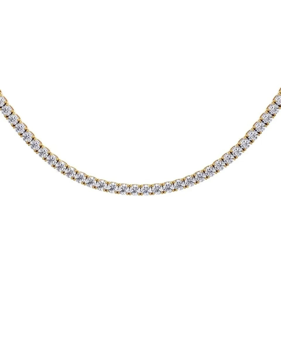 Tennis Necklace Gold