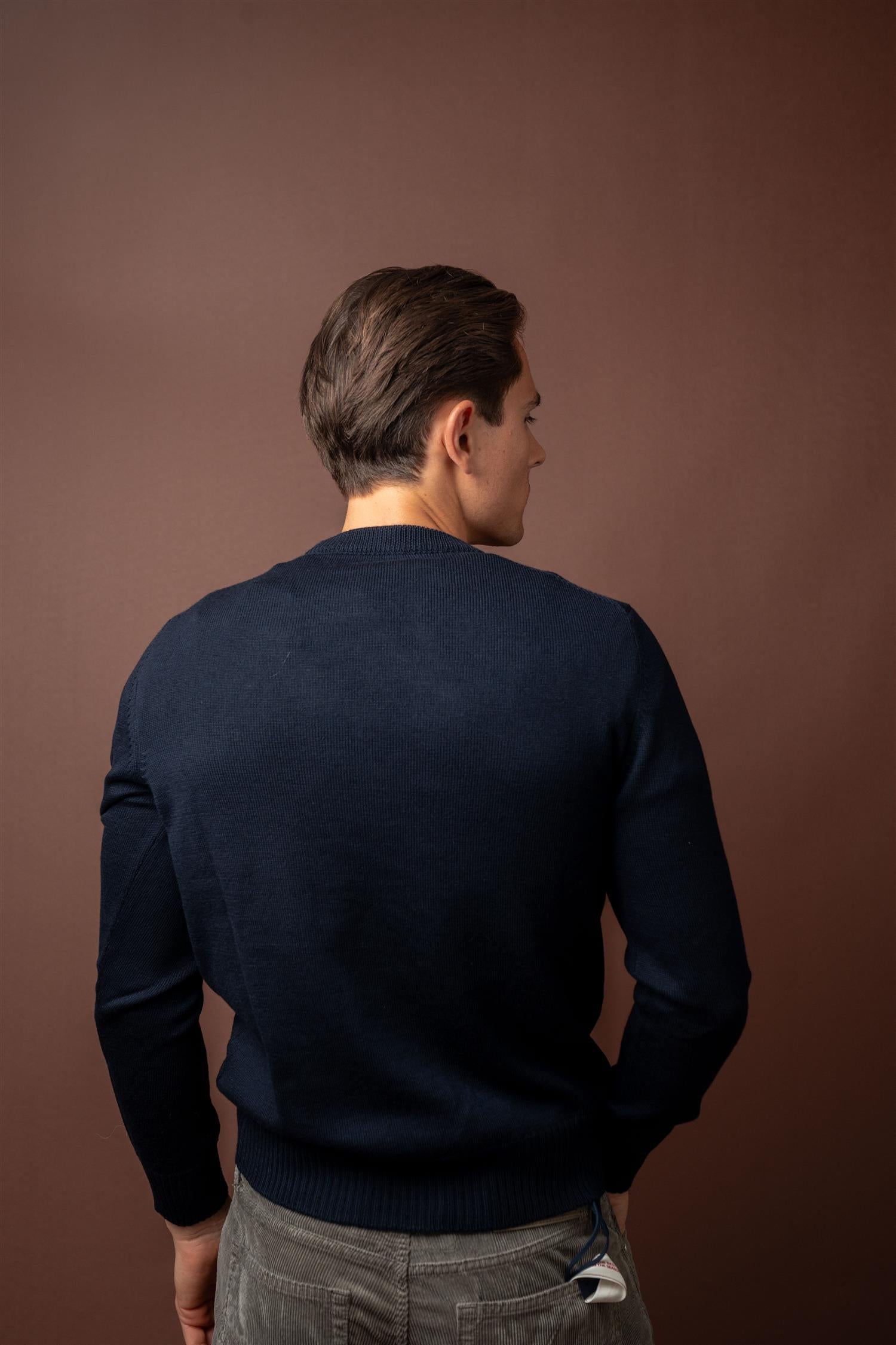 Crewneck Fine Merino - Navy