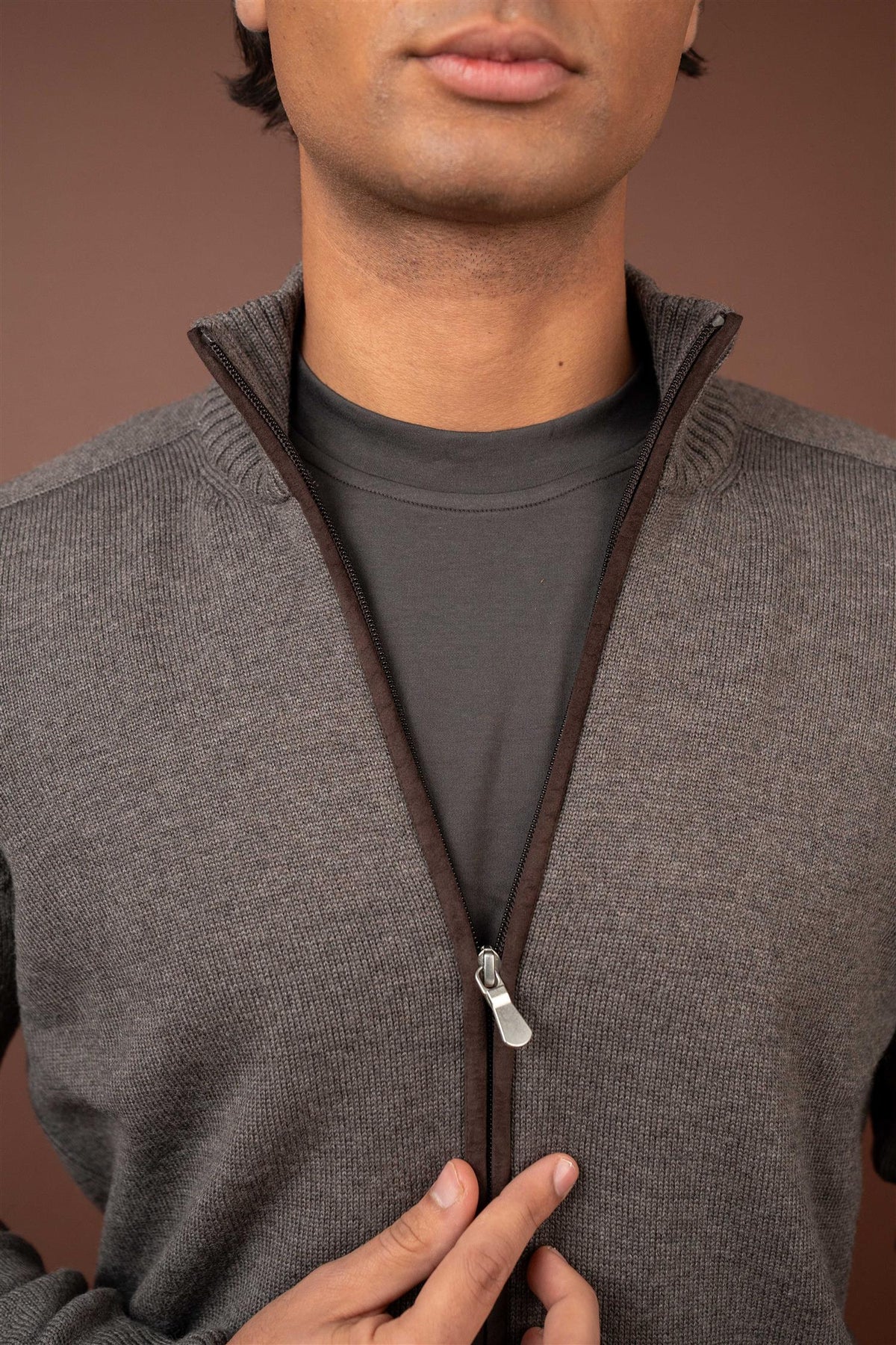 Full Zip - Brown/Brown