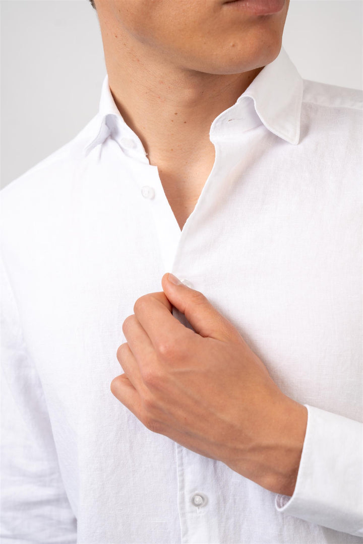 Linen Shirt - White