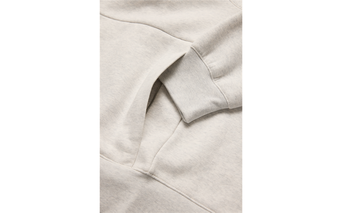 Flow Zip Hood - Light Grey