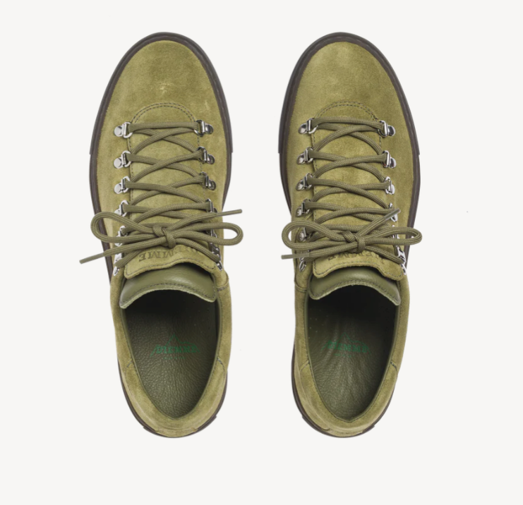 Marostica Low - Green Moss Suede