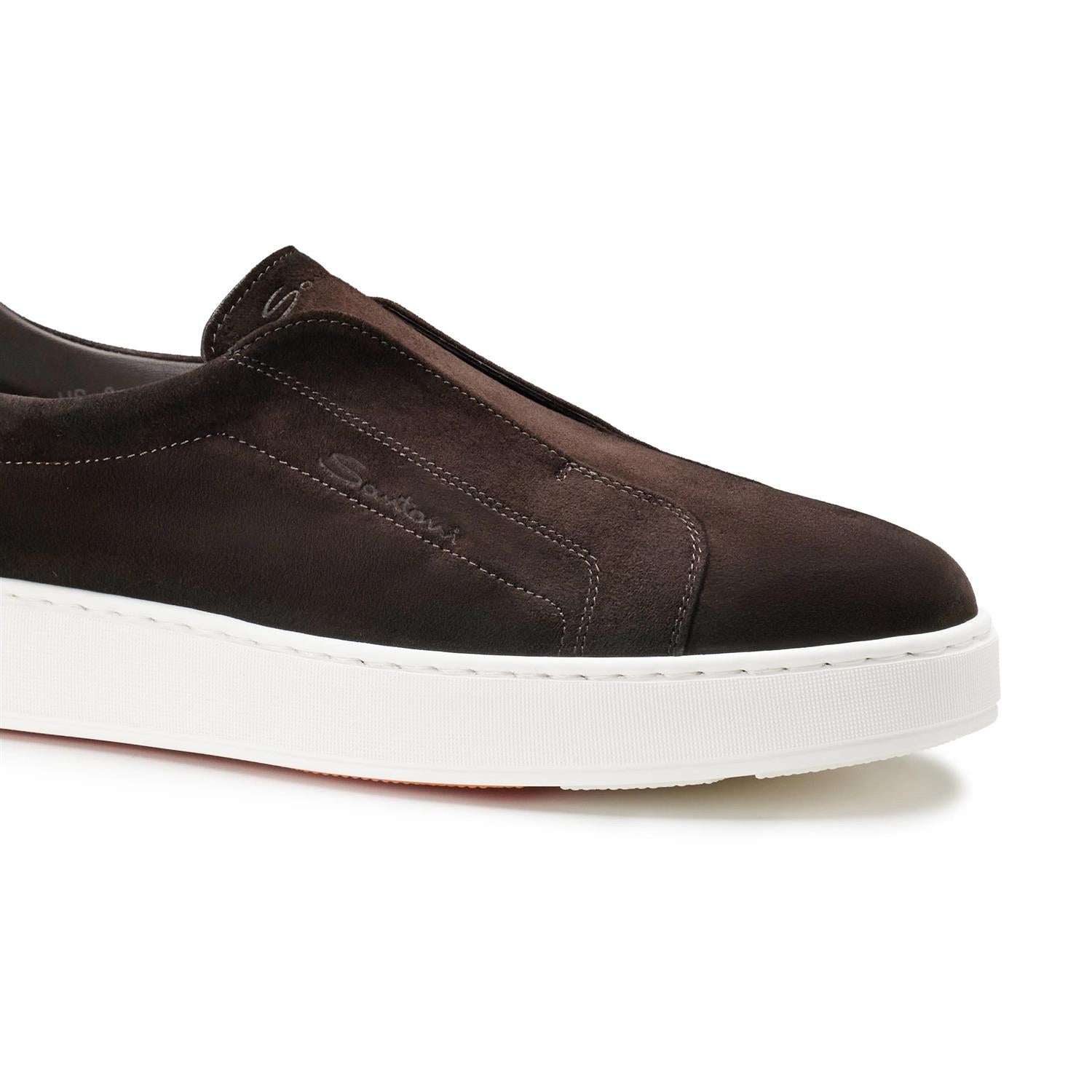 Suede Slip On Sneaker - Brun