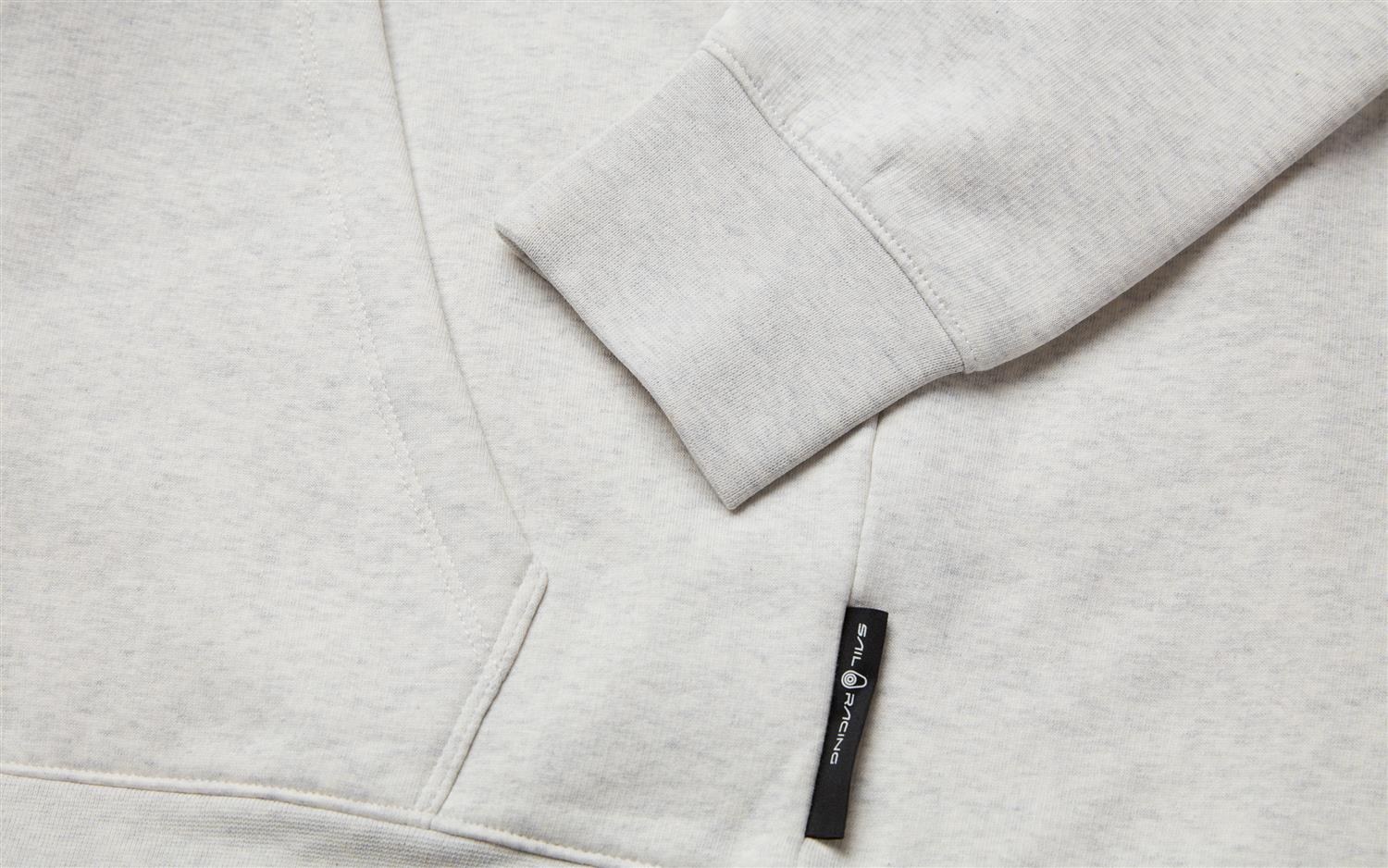 Bowman Logo Hood - Light Grey Melange