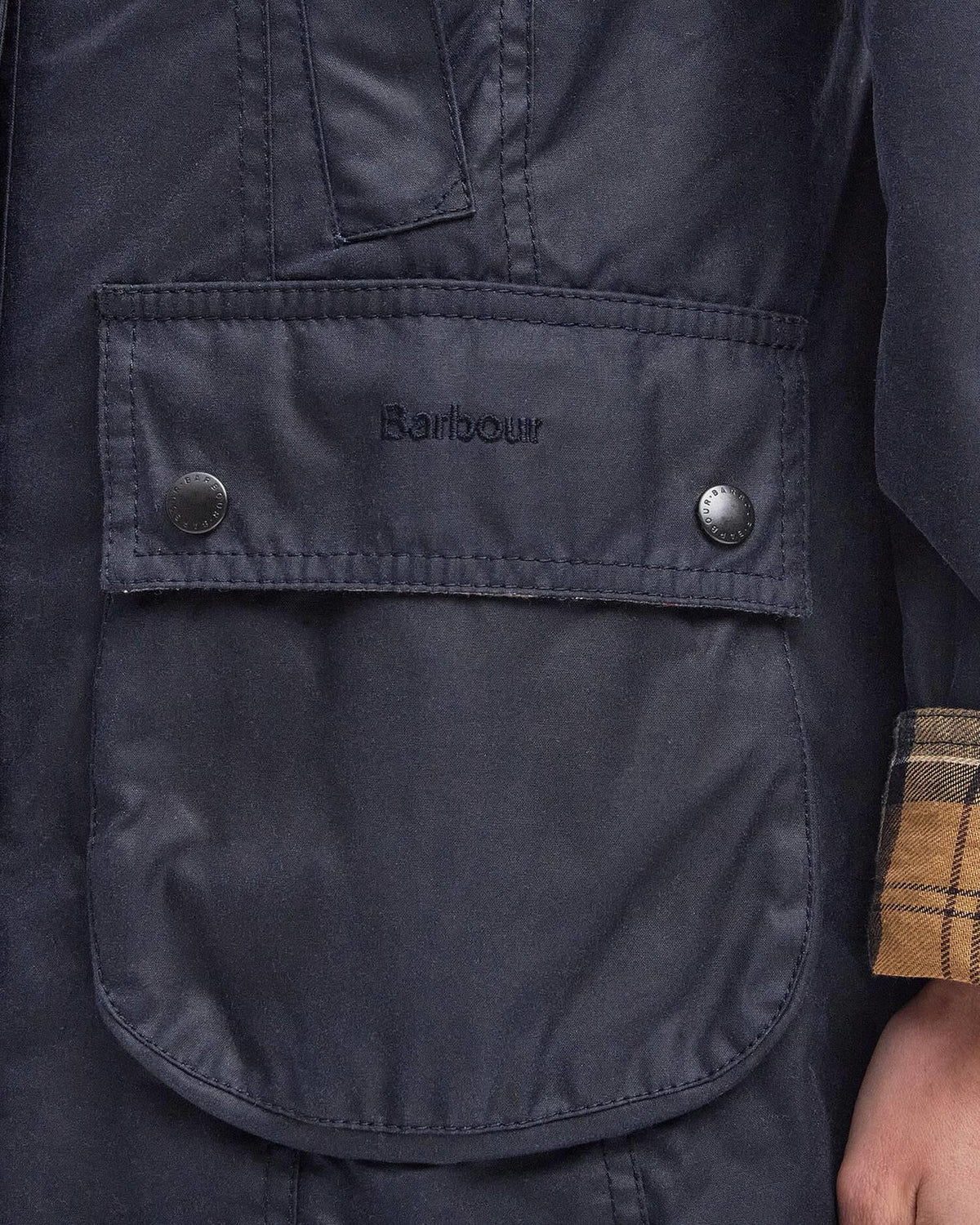 Beadnell Waxed Jacket Navy