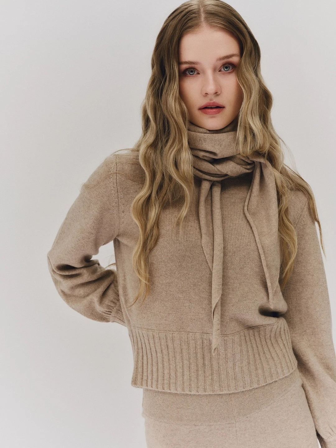 Ronja Cashmere Scarf - Beige
