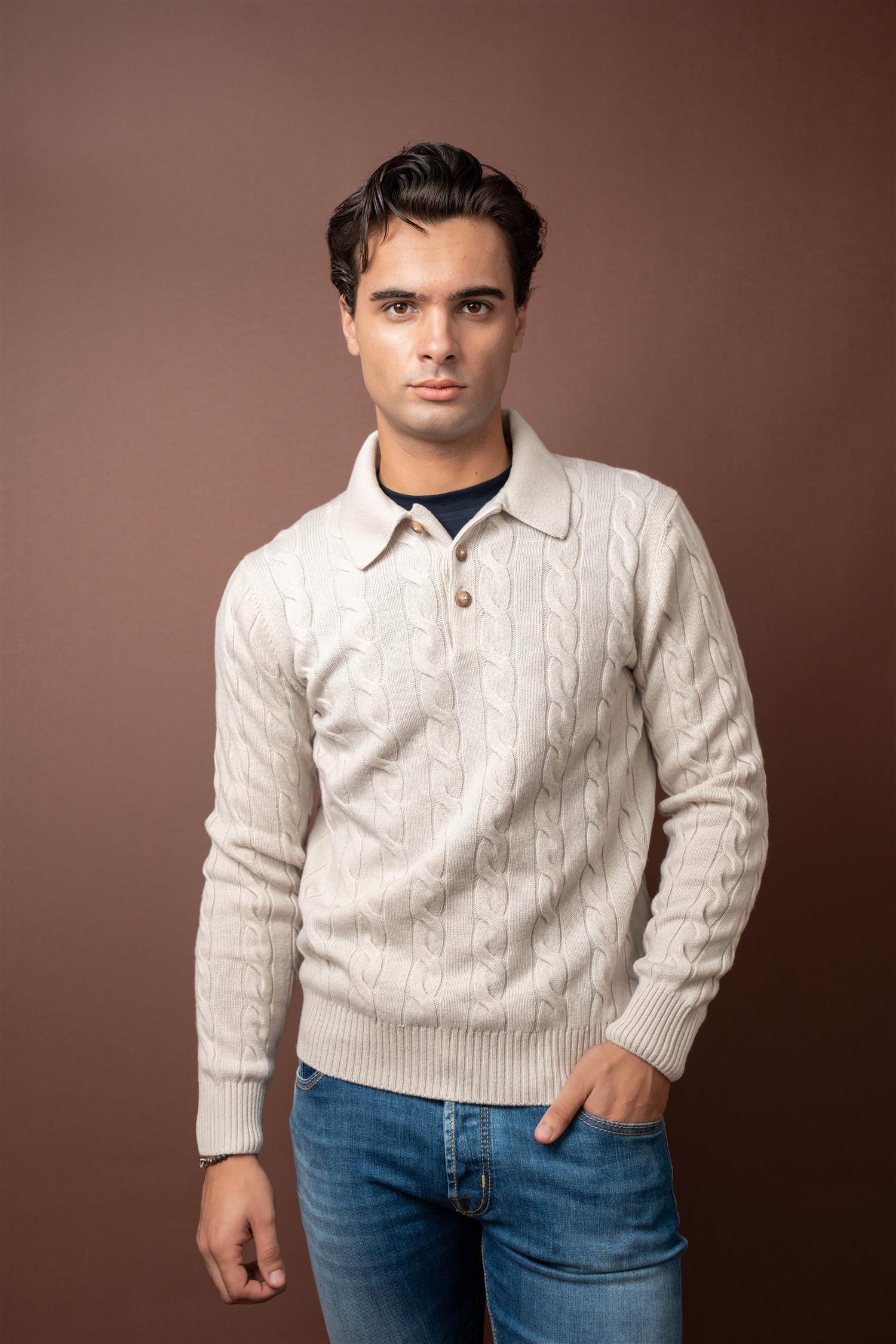 Cable Tennis Polo - Panna