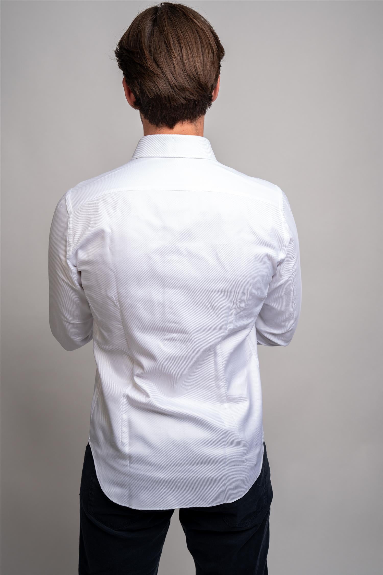 Man Shirt - White Textured