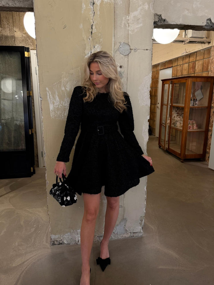 Boucle Belt Dress