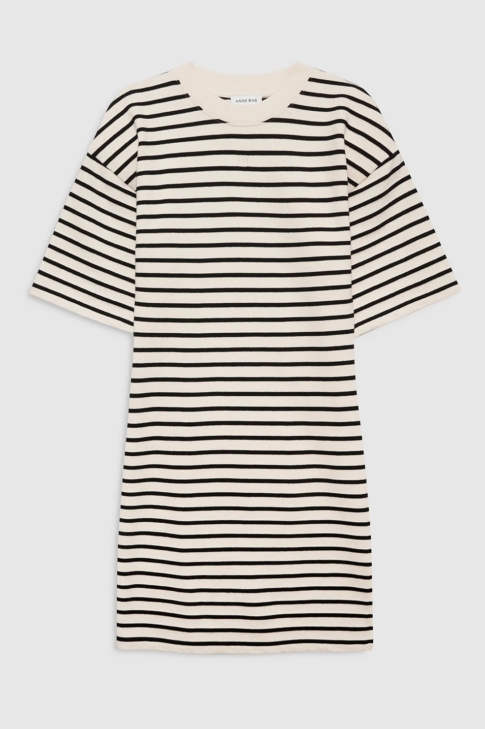Mona Dress Black Stripe