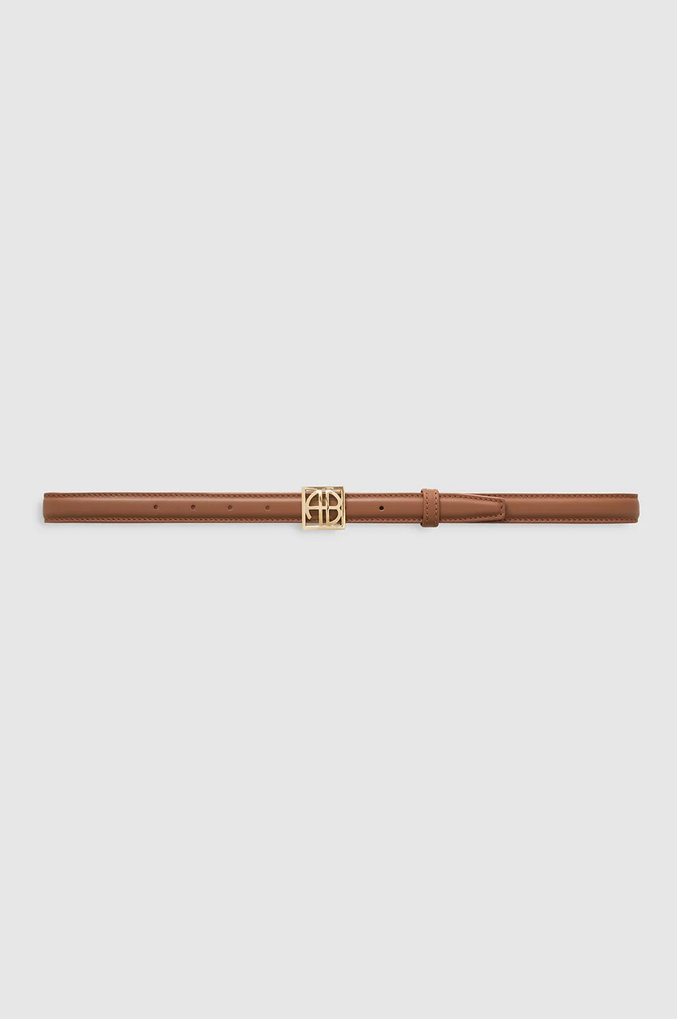 Monogram Belt Cognac