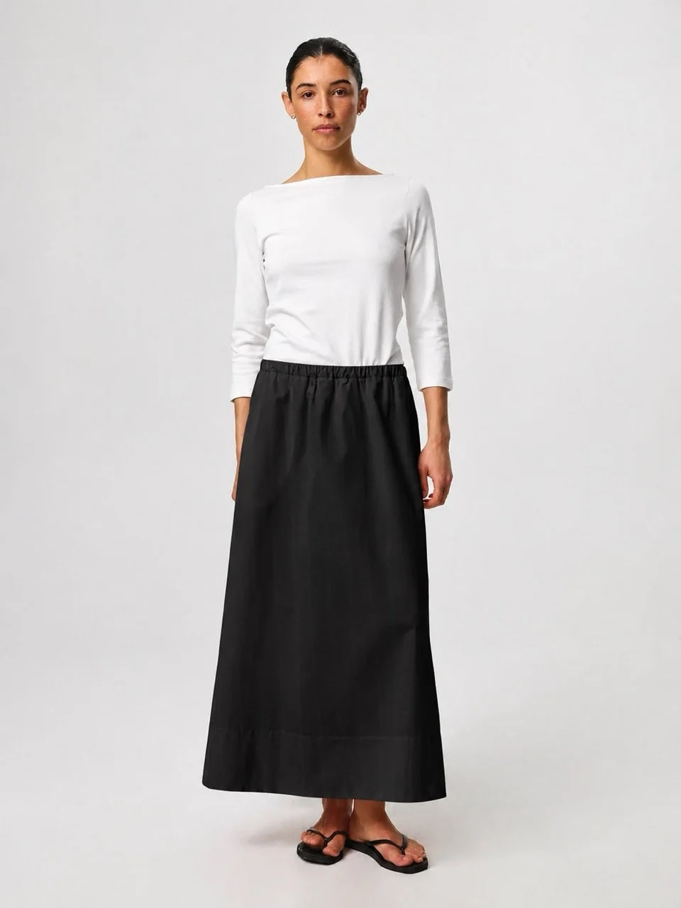 Nina Half Sleeve - White