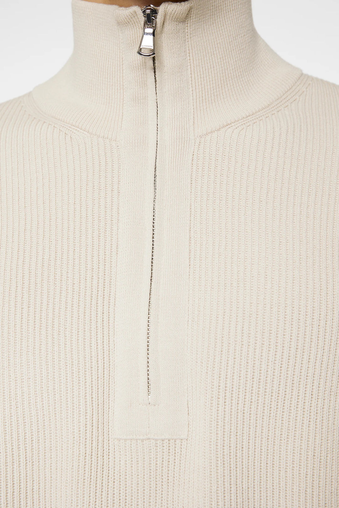 Alex Half Zip Knitted - Beige